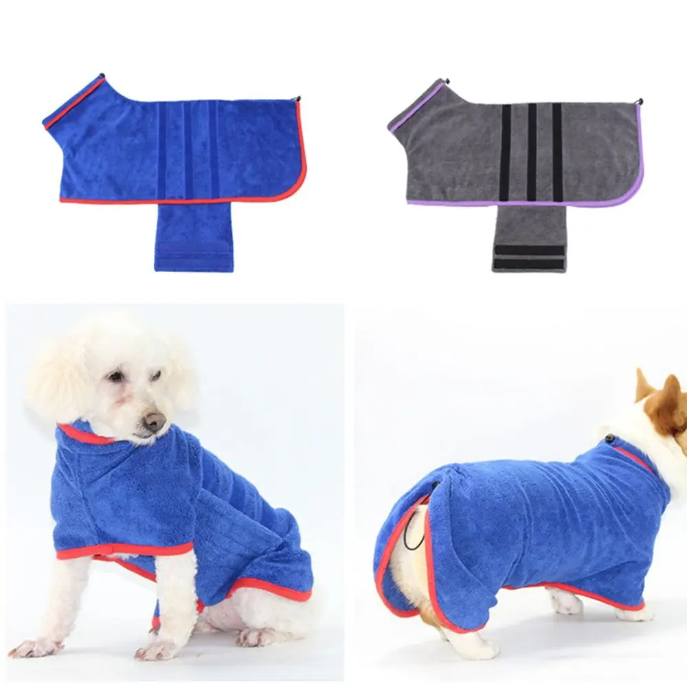 

Dog Bathing Supplies Thickened Small Medium Large Dogs Dog Bathrobe Pet Nightwear Dog Drying Coat Pet Bath Towel