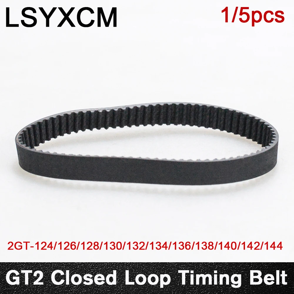 

3D Printers Parts GT2 Closed Loop Timing Belt Rubber 2GT 6mm 124 126 128 130 132 134 136 138 140 142 mm Synchronous Belts Part