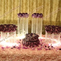 4pcslot wedding centerpiectable centerpiecewedding acrylic crystal cake standwedding decoration 04d1