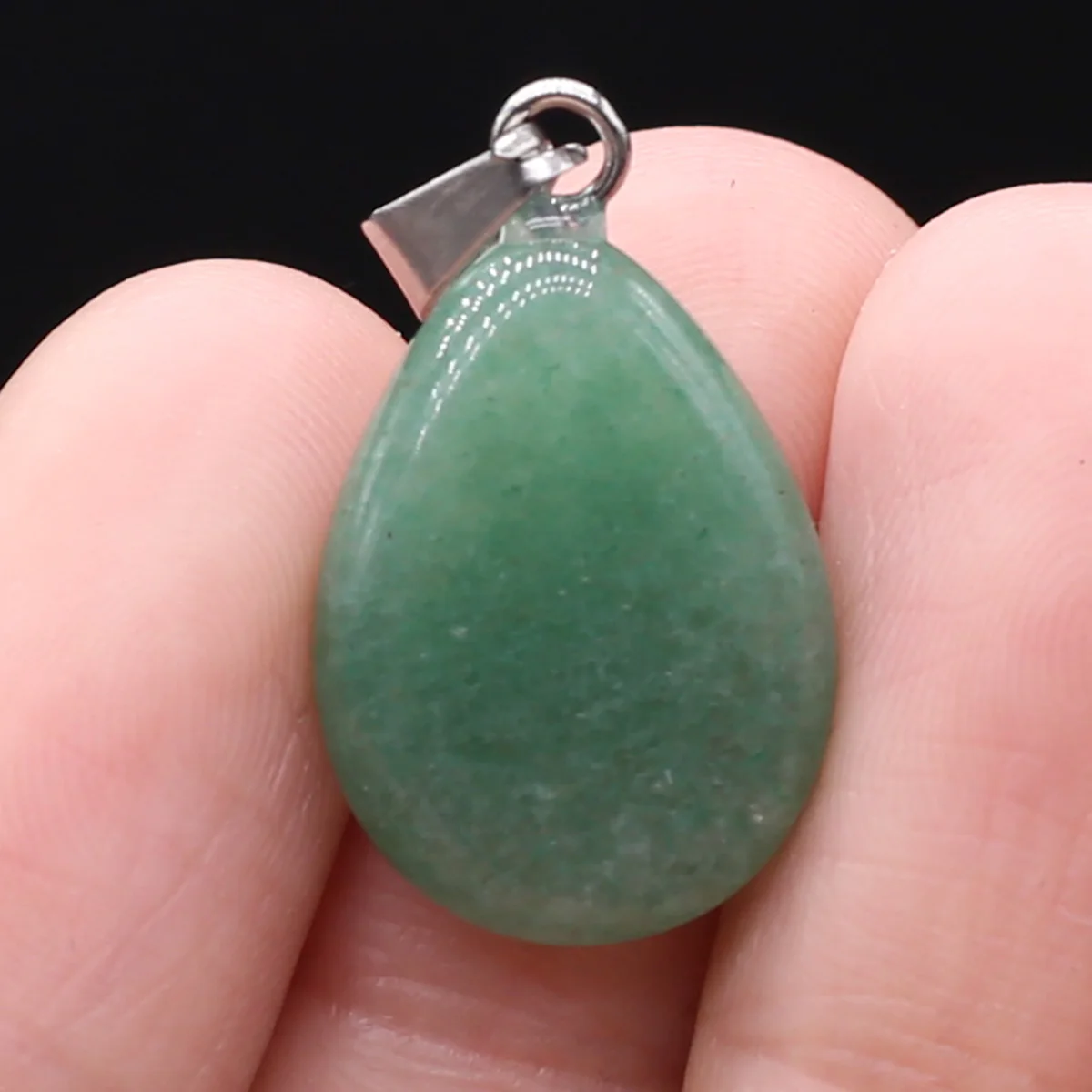 

Natural Green Aventurines Pendant Charms Water Drop Shape Natural Turquoises Pendant for Women Making DIY Jewerly