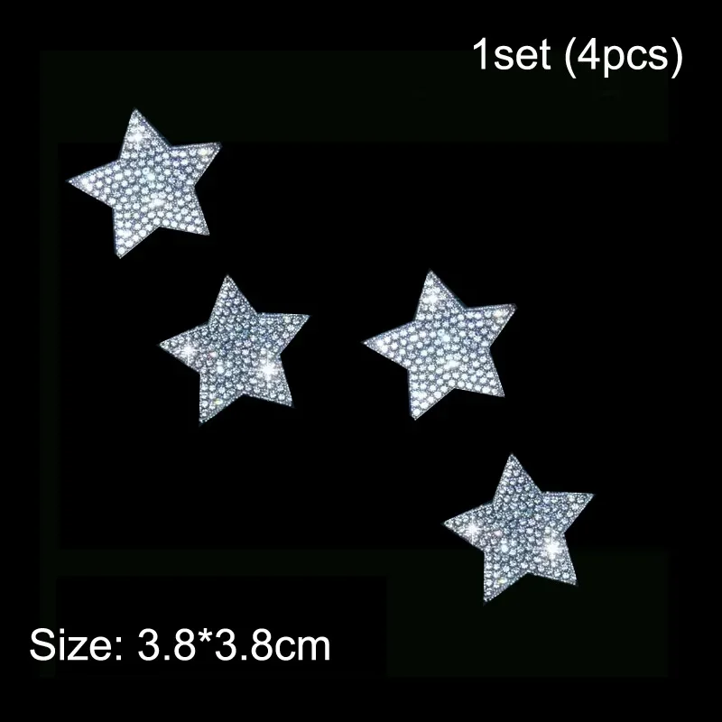 

Кошачьи уши, наклейки с принтом лапы, кристаллы, украшение автомобиля, блестящие стразы, звезды, ангельский след, 3D кузов автомобиля, наклейка на руль