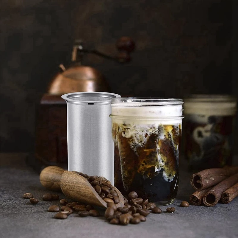 BEAU-2 шт. Ситечко для холодного заваривания многоразовый сетчатый фильтр кофе