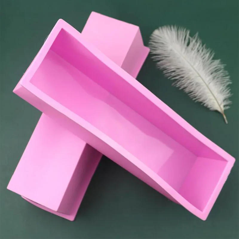 

1200g Silicone Soap Mould Rectangular Toast Loaf Mold Handmade Form Soap Tool Kitchen Accessories