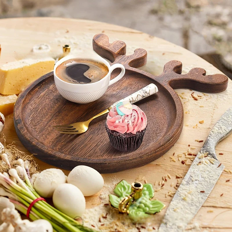 Поднос для закусок декоративный рождественский поднос