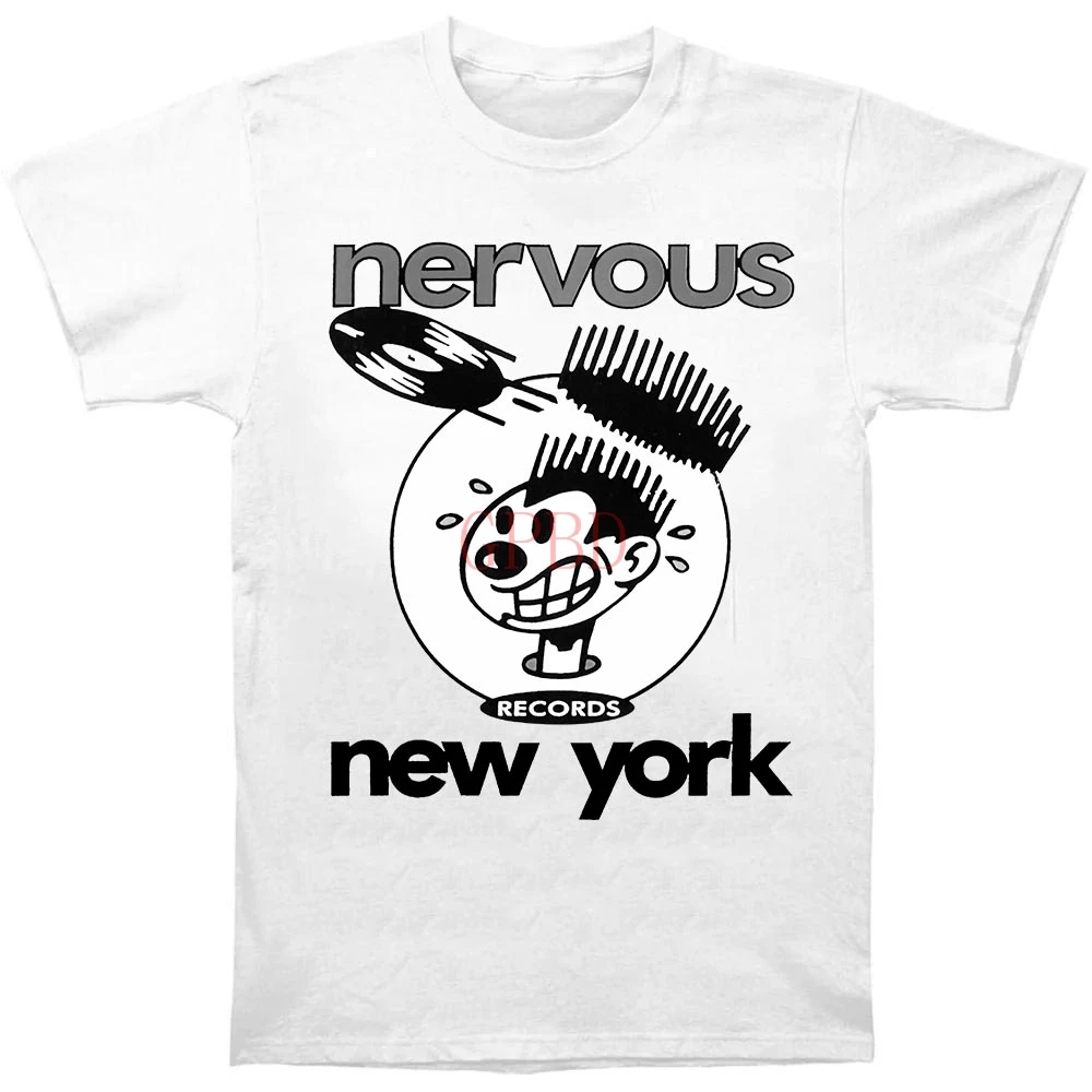 

Nervous Records.Underground HouseDance MusicHiphop New Fashion Mens Short Sleeve T Shirt