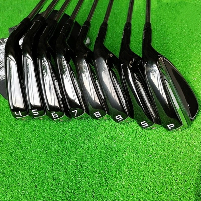 

7. 9,0 набор утюгов для гольф-клубов Черный Гольф кованый железный 4-P.S набор из 8 штук стальных Gaphite R / S с головной крышкой
