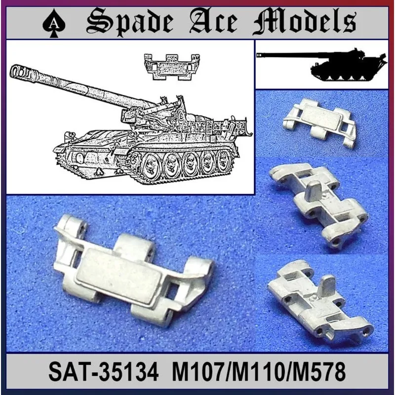 Металлические треки Spade Ace модели SAT-35134 масштаб US M107/M110/M578