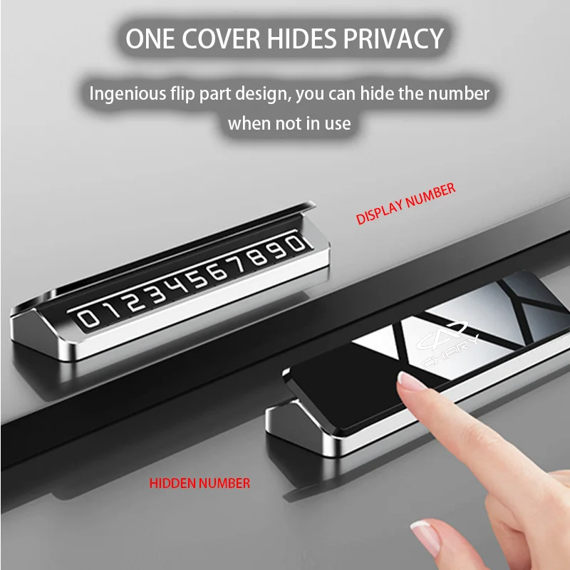 Автомобильная металлическая номер мобильного телефона временная парковочная