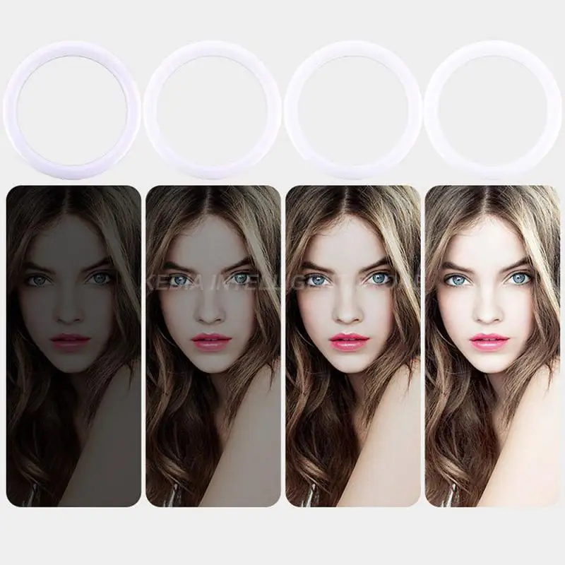 

Фотографическое освещение 21 дюйм 2700-6500K фотокольцевая лампа со штативом дистанционный кольцевой светильник для камеры телефона макияжа HWC