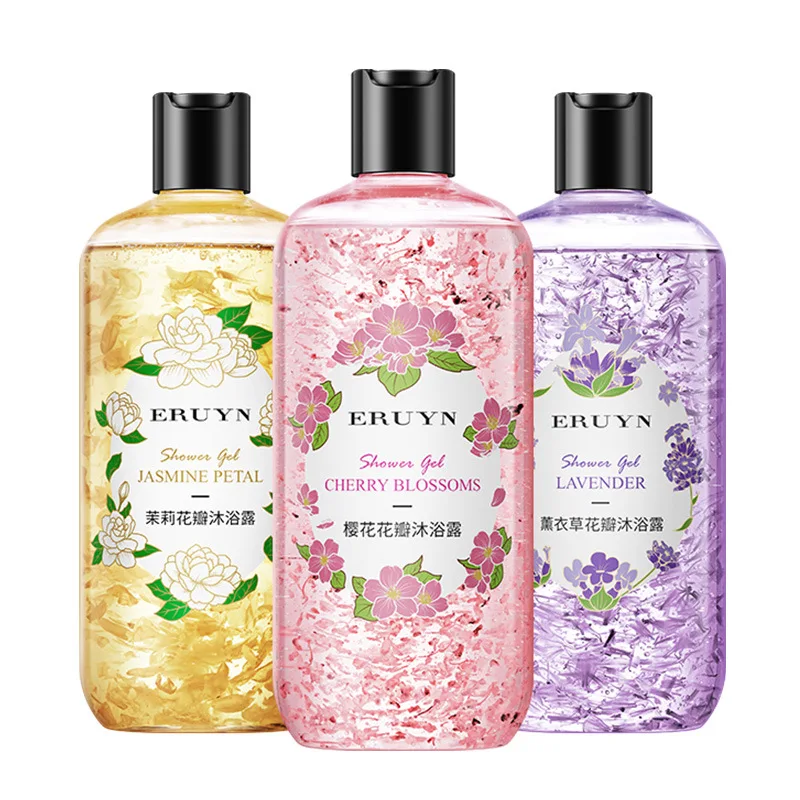 

Jasmine Cherry Blossom Shower Gel Lavender Petals Bath Lotion Refreshing Cleaning Lasting Fragrance Moisturizing Body Wash 500ml