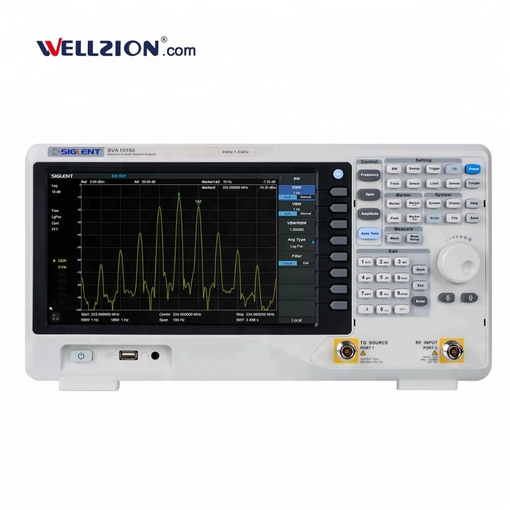 

SVA1015X,1.5GHz Portable Spectrum Analyzer and Vector Network Analyzer