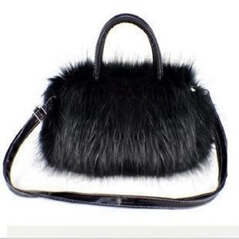 Plush Faux Fur Women's Small Handbags Ladies Mini Shoulder Crossbody Bags Brands 2023 Female Phone Pouches Money Bag for Girls