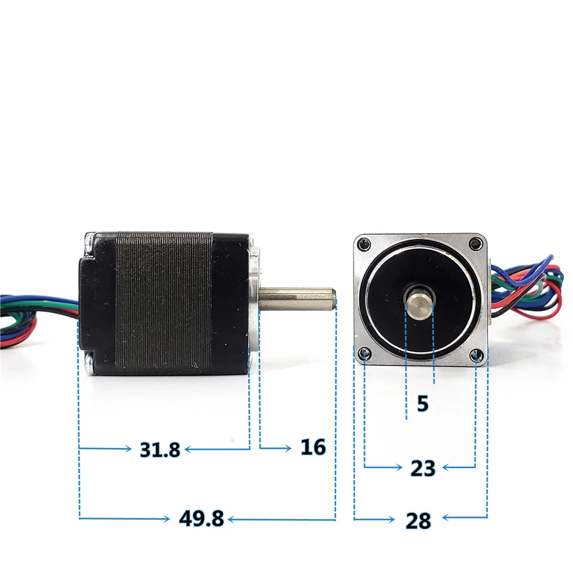 

1PC Small NEMA 8 28BY 28mm Stepper Stepping Motor 2-phase 4-wire 1.4N.cm Torque 1.8 Degree for SMT Dispensing Machine