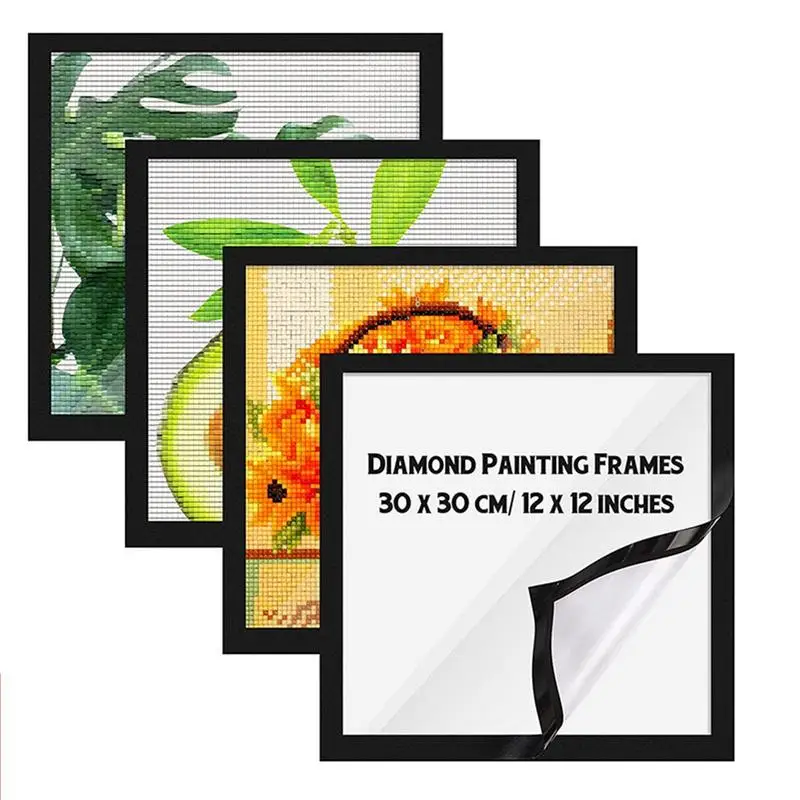 

Iamond Art Painting Frames 30x30 Reusable Magnetic A4/A6 Photo Frame sheet Cover For Picture Poster Wall Photo Plastic Cover