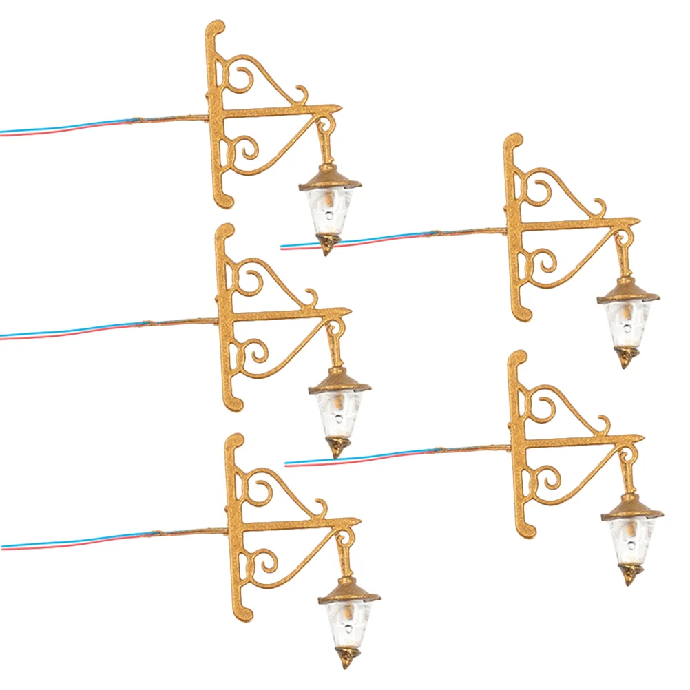 

5 шт., декоративная миниатюрная настенная настольная лампа из нержавеющей стали