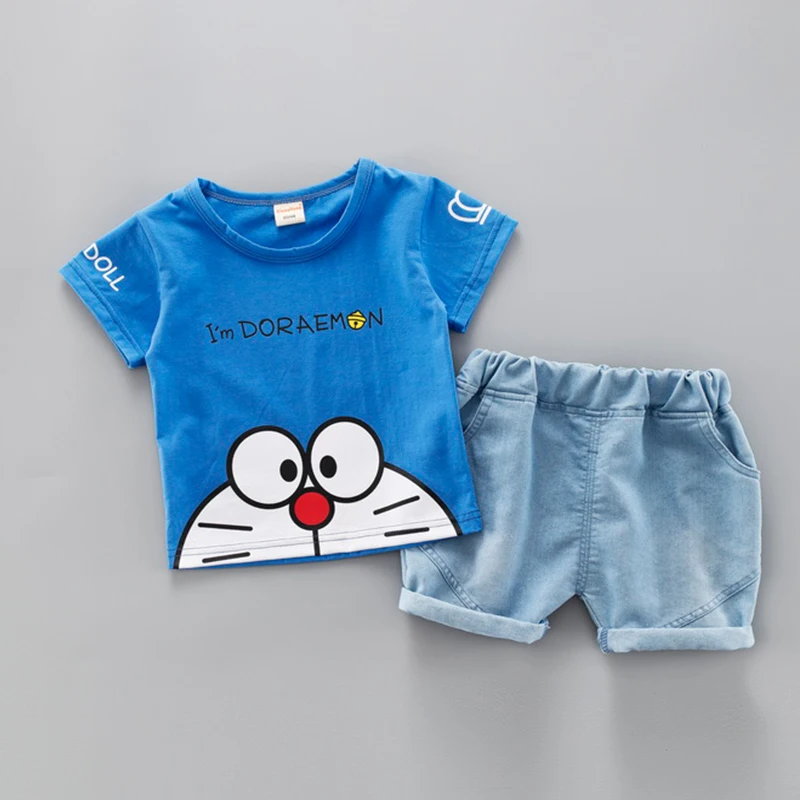 детские вещи Одежда для маленьких мальчиков с героями мультфильмов летний
