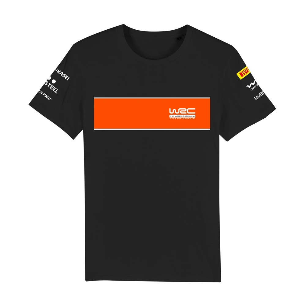

2022 WRC Championship Black T-Shirt M-Sport Sebastian Loeb T-Shirt Racing Suit Ford Tees Shirt Quick Dry Breathable Top New