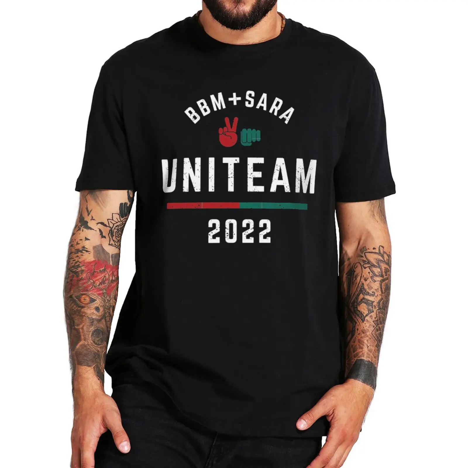 

BBM Sara Uniteam Support T-Shirt Bongbong Marcos 2022 Supporter Fans T Shirt 100% Cotton Soft Top EU Size