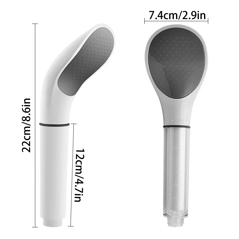 

Насадка для душа под давлением, ручной спринклер высокого давления, водосберегающая, прозрачная, для купания