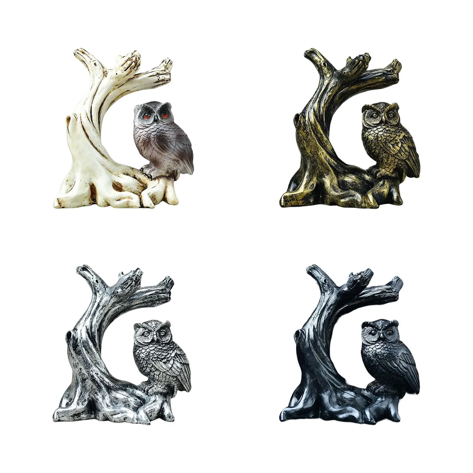 

Creative Ball Display Stand Ball Holder Owl Figurine Statue Desk Resin Sculpture Sphere Base for Office Home Decoration Gifts
