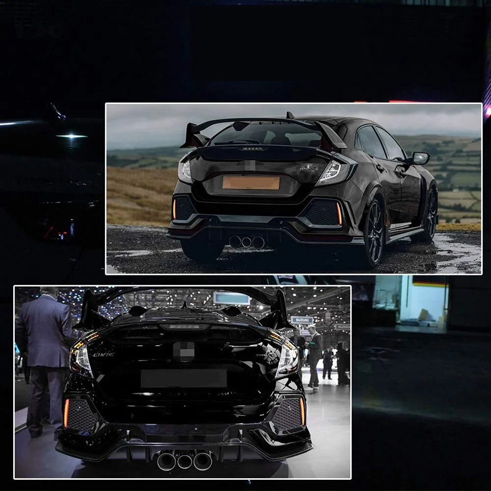 Автомобильный задний бампер противотуманная фара тормозной сигнал динамический