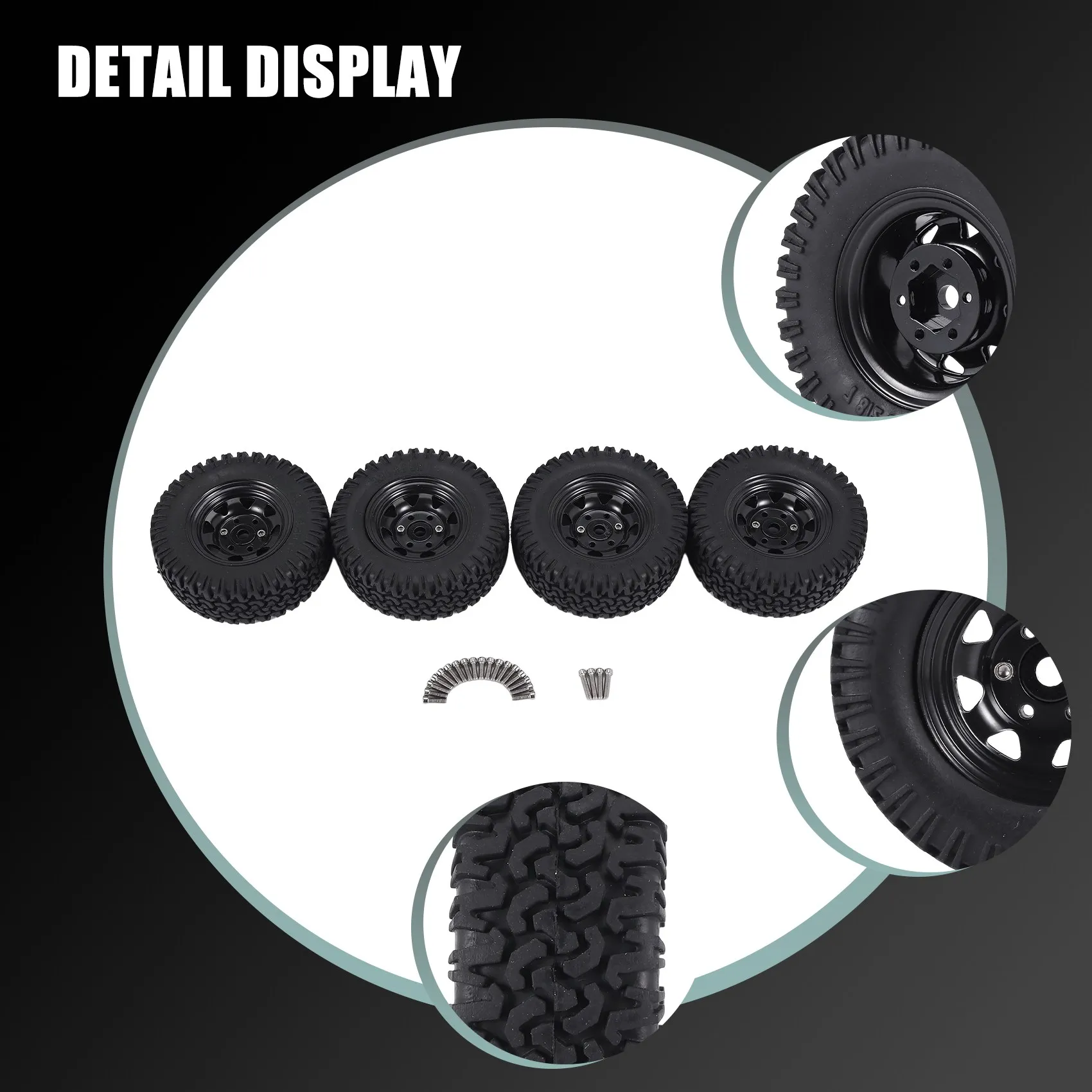 4 шт. металлические шины для обода колеса 1 55 RC Crawler Car Axial Jr 1/10 D90 TF2 Tamiya CC01 LC70 MST 2