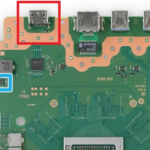 50 шт. разъем порта HDMI для ремонта материнской платы PS5, сменная розетка, совместимая с HDMI