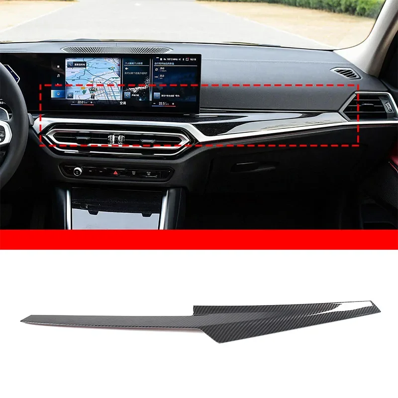 Для BMW 3 серии i3 4 i4 2023-2024 ABS углеродное волокно автомобильная центральная консоль