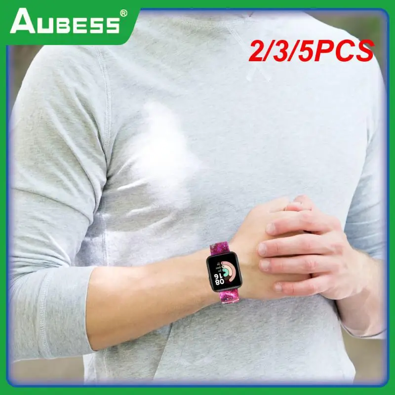 

2/3/5PCS Smart Accessories Wristband Thickened Printed Strap Waterproof Sweatproof Replacement Watchband For Mi Watch Lite