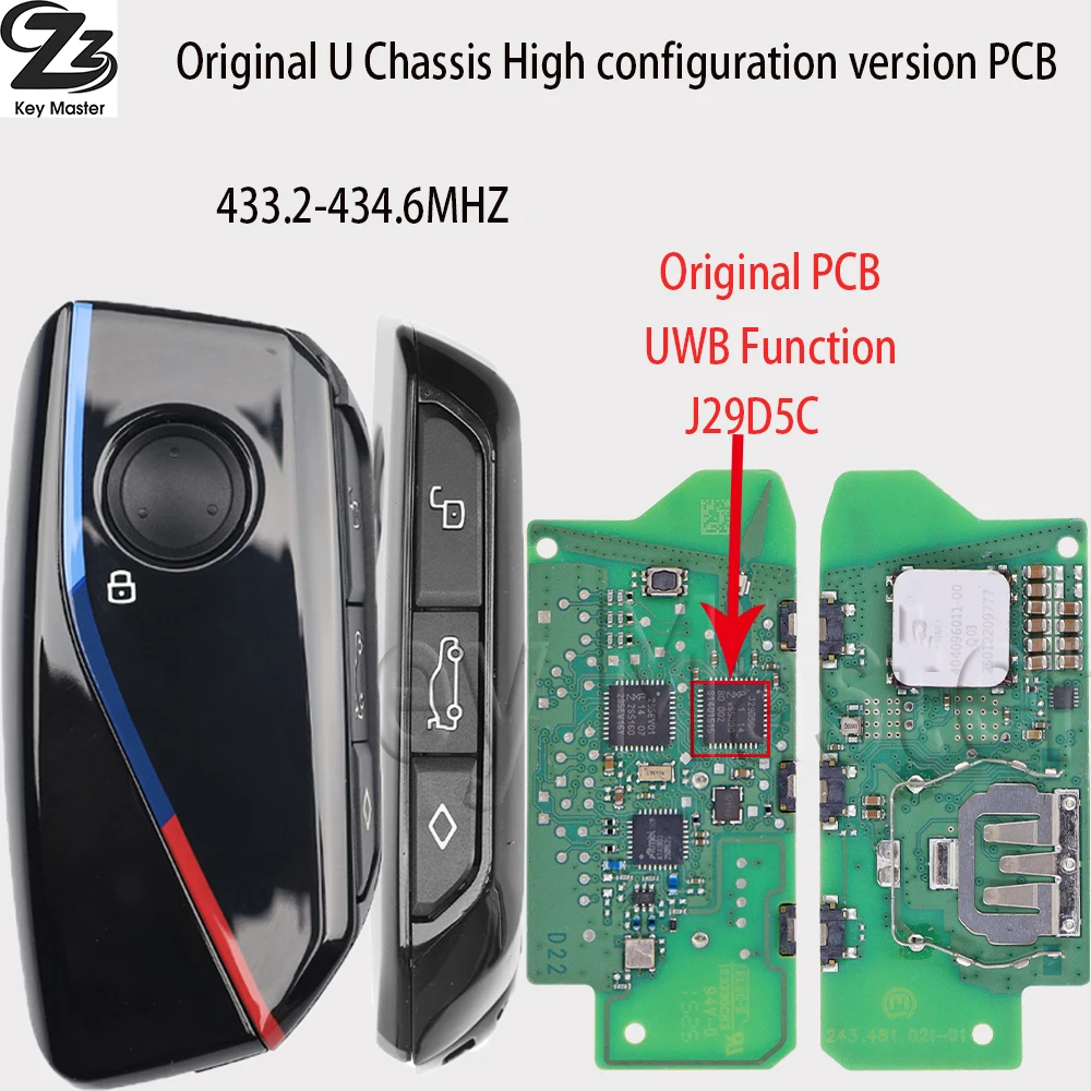 

Zz OEM U Шасси PCB IYZBK1 433 МГц UWB J29D5C 49CHIP Автомобильный дистанционный ключ для BMW1 2 X1 X2 IX1 1X2 U06 U10 U11 U12 MINI Countryman
