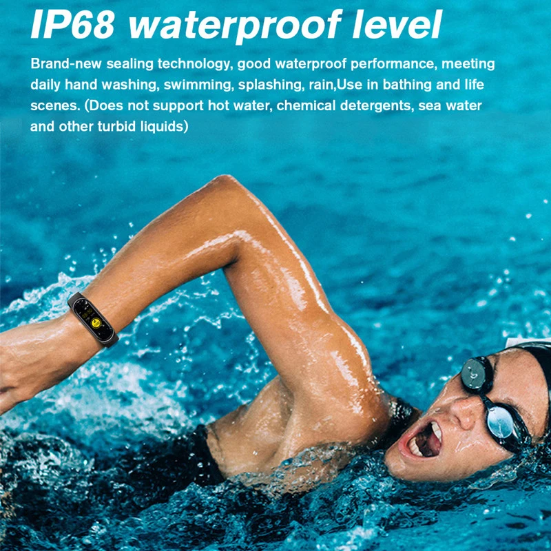 Смарт-часы унисекс IP68 с шагомером и Пульсометром |