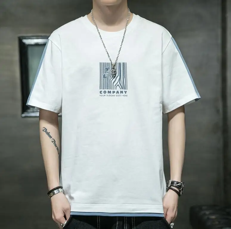

2022 Summer Fashion Men T Shirts Casual Cotton Short Sleeve T-Shirts