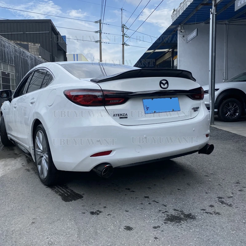 

Спойлер Atenza для Mazda 6 2018-2022, высококачественный спойлер из АБС-пластика и углеродного волокна в стиле R для заднего крыла автомобиля, задний с...
