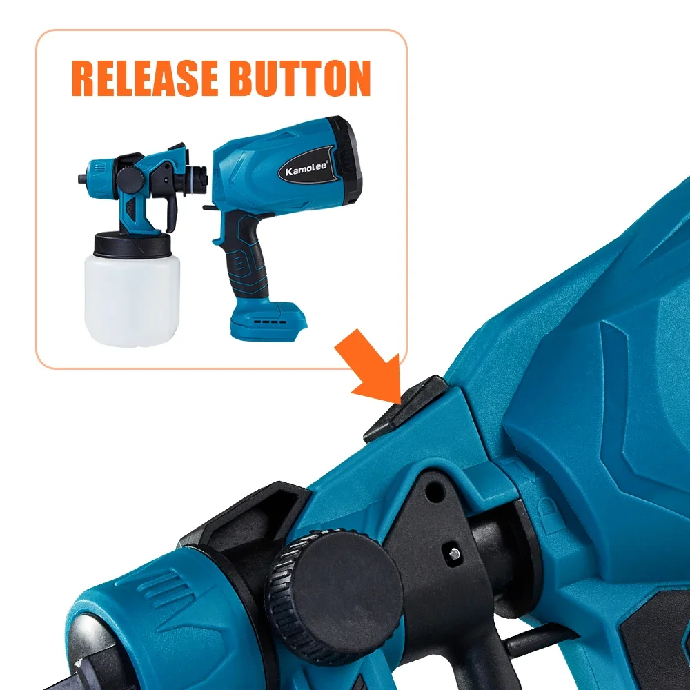 Kamolee 800 мл беспроводной электрический распылитель краски бытовой