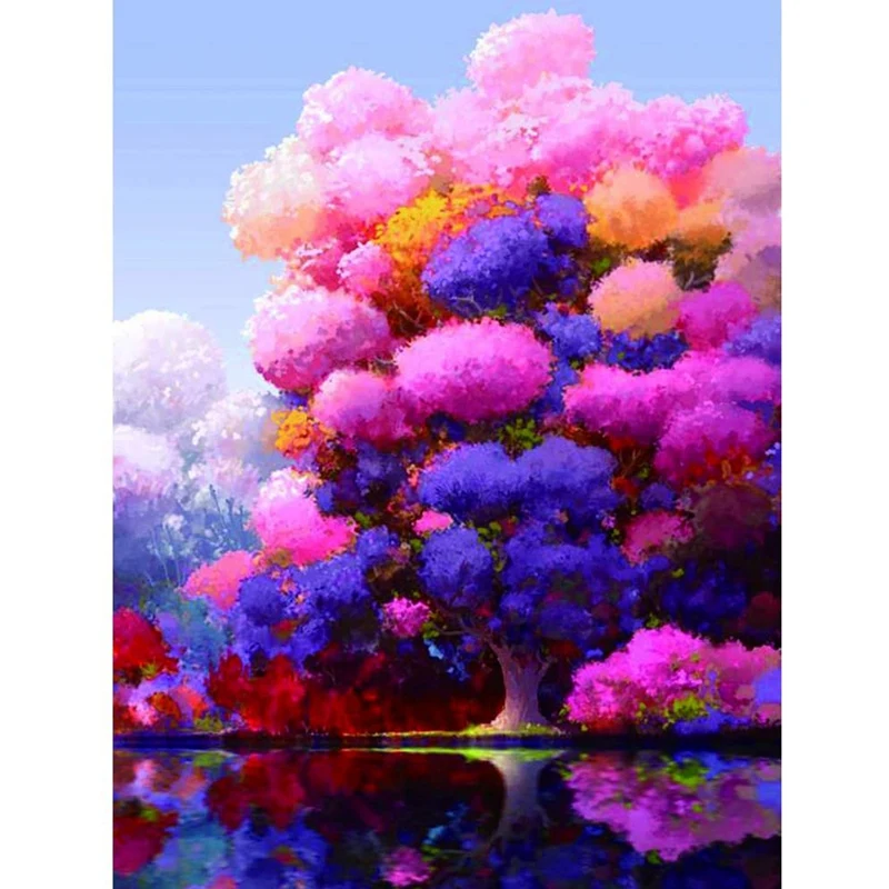 

Trees Diamond Painting Kits For Adults, DIY 5D Diamond Painting Paint By Numbers Kits, Crystal Rhinestone Diamond Art