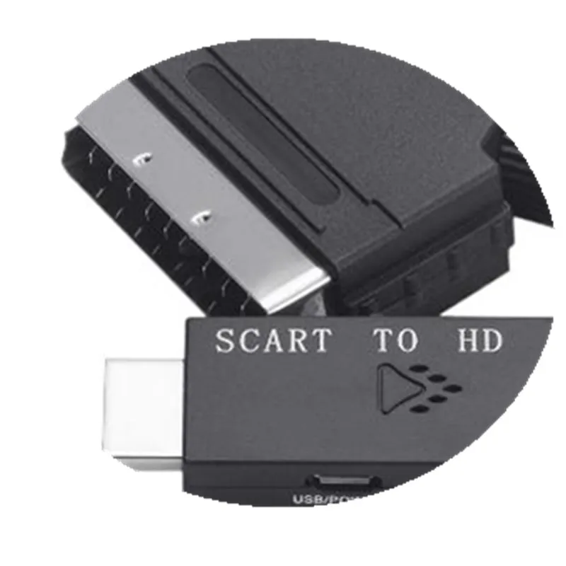 Фото [3SC] 1 комплект: совместимый кабель-конвертер с входом для подключения к VHS/VCR/DVD и выходом SCART, функция Plug and Play, для аудио- и видеосигнала HD, совместимый с SCART. №1