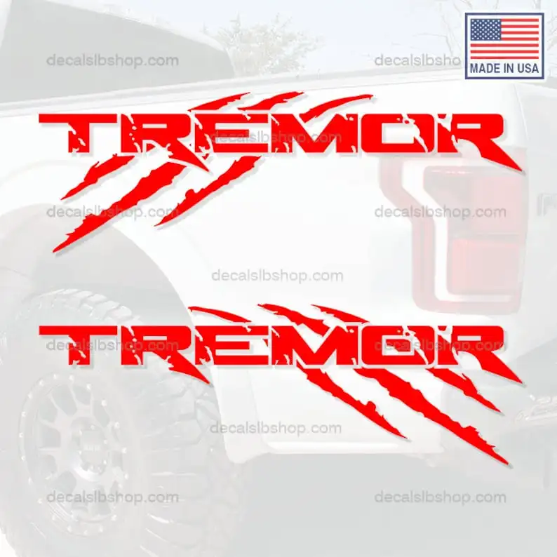 

TREMOR F150 Decal Ford Raptor Sticker Vinyl Claws SVT Truck Decals Bedside Pair 2Pc
