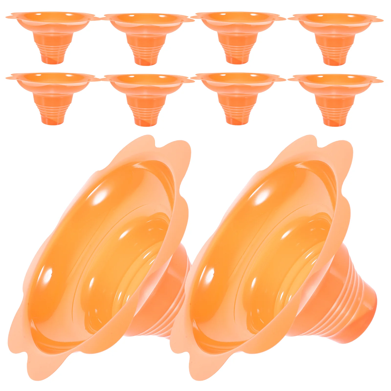 50 шт. чашка для льда в форме цветка (4 унций/250 мл оранжевого цвета) * десертные