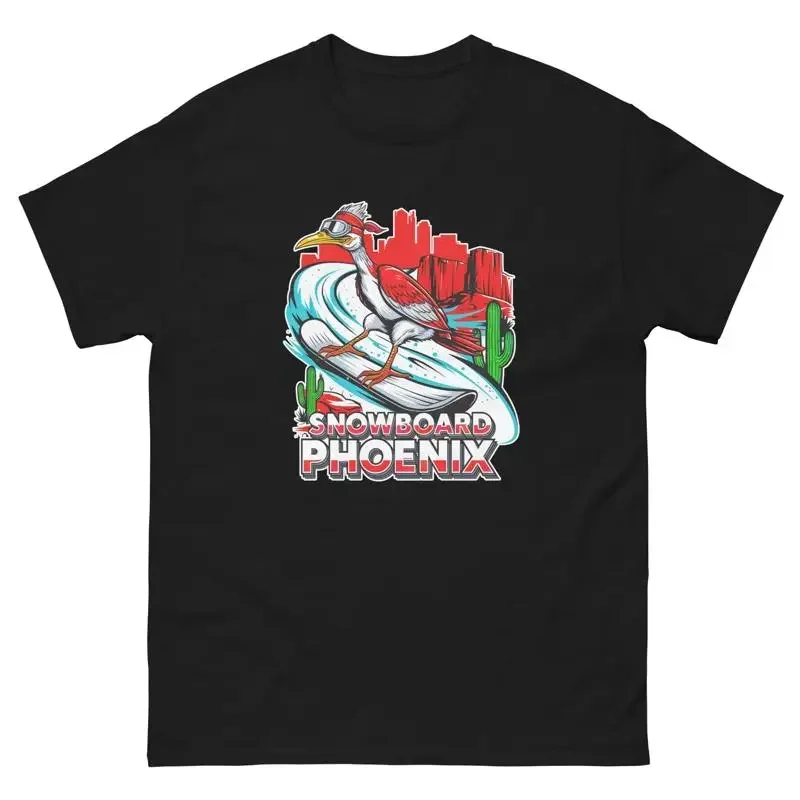 Фото Футболка с изображением животных для сноубординга Snowboard Phoenix Road Runner USA №1