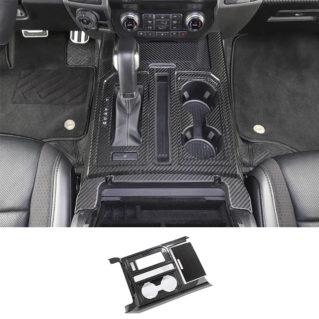

Tantan Carbon Fiber Car Interior Accessories Console Central Control Panel Cover Trim For Ford Raptor F150 Carbon Fiber