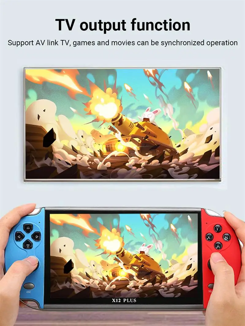 Игровая консоль X12 X12P 5 1/7 дюймов 8/16/32 ГБ | Электроника