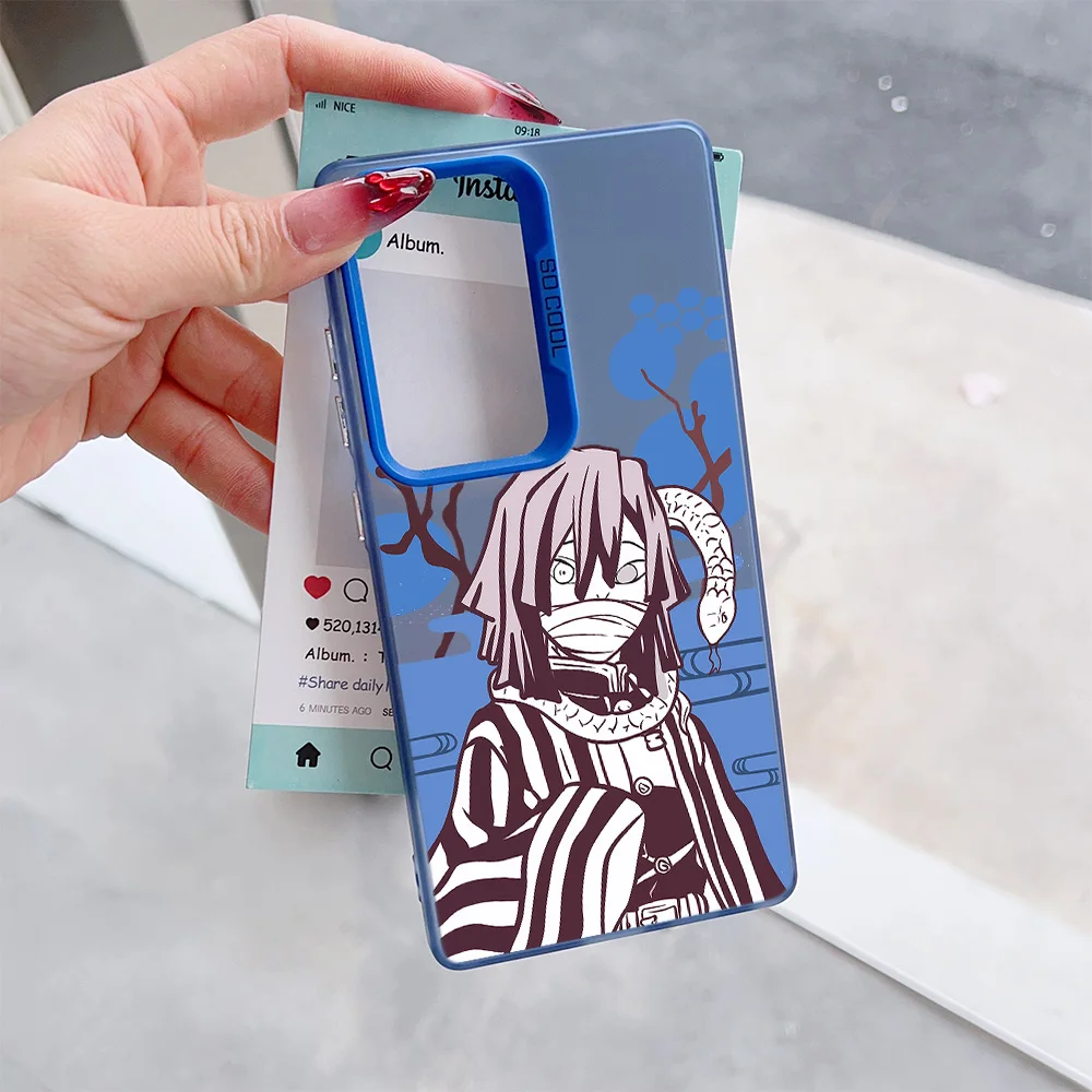Фото Чехол для телефона Kimetsus No Yaiba для Samsung Galaxy S25 S24 S23 S22 S21 S20 Note20 FE Ultra Plus 4G 5G с защитой от падения, матовая задняя крышка №4