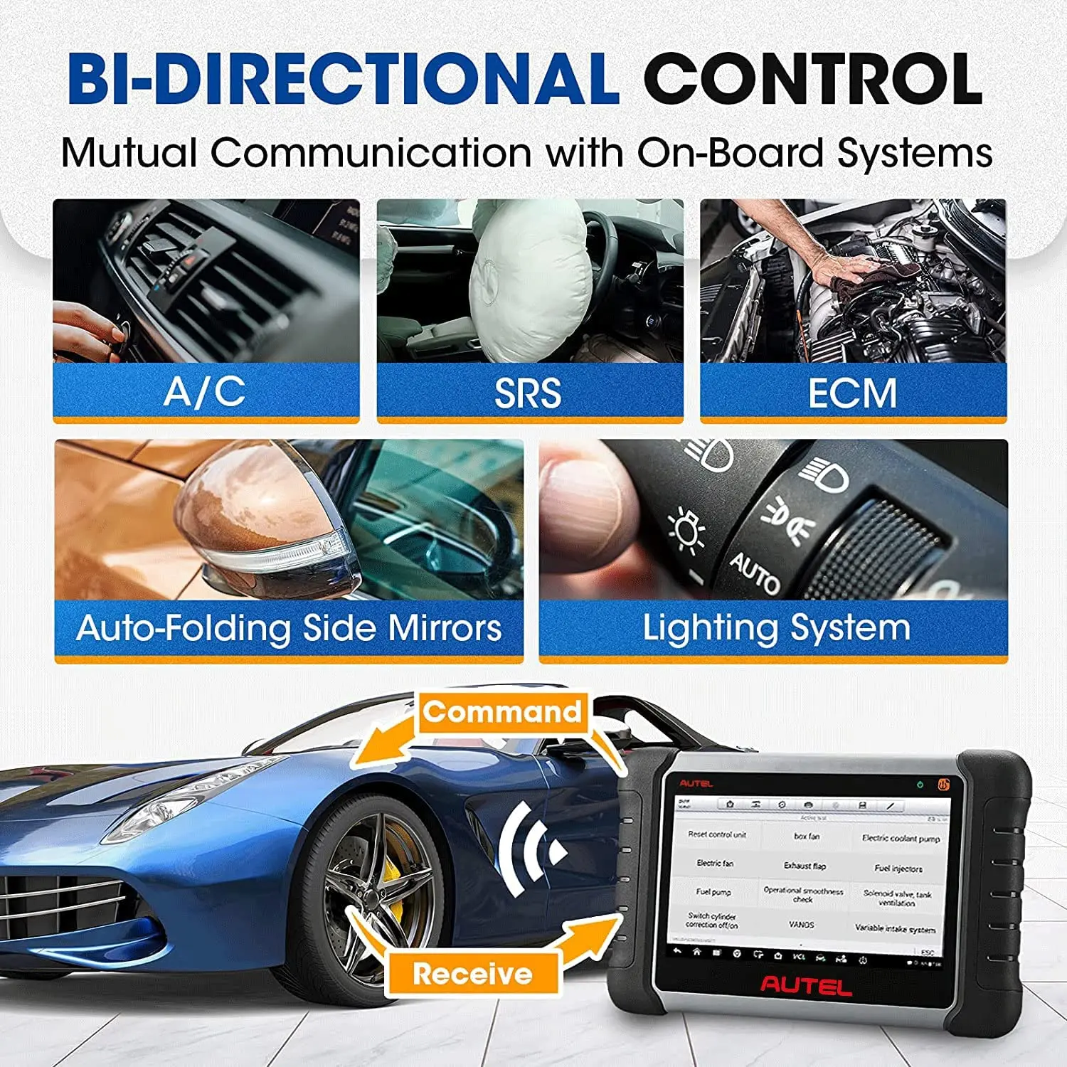 Профессиональный сканер Autel MaxiPRO MP808TS PRO TPMS полный диагностический инструмент для