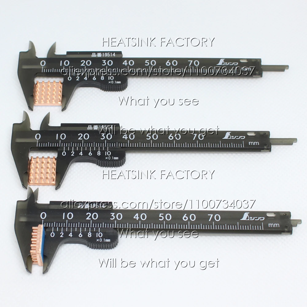 Опционально 20-100 шт./лот 13x12x4 мм контактные плавники медный радиатор с термолентой