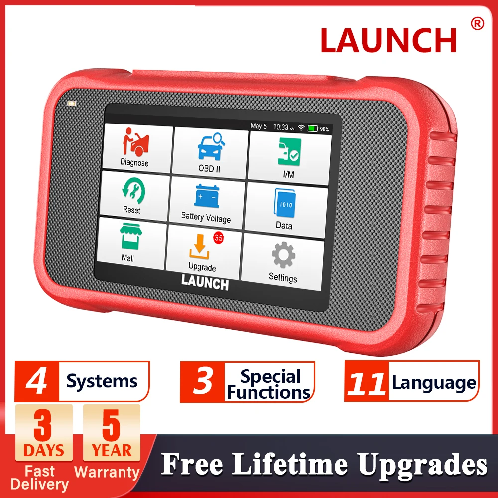 

LAUNCH X431 CRP123E Auto OBD2 Diagnostic Tools Car OBD Scanner Engine ABS Airbag SRS AT Code Reader Free Update Online PK CRP123