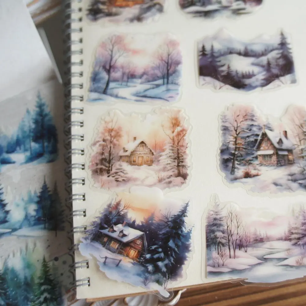 Стикеры из ПВХ для скрапбукинга сделай сам наклейки подарочной упаковки в лесной