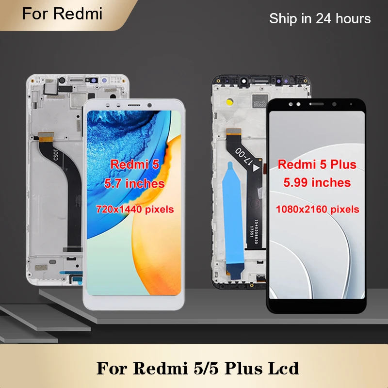 Сенсорный ЖК-экран для Xiaomi Redmi 5 Plus, 5,99 дюйма, 1 шт.