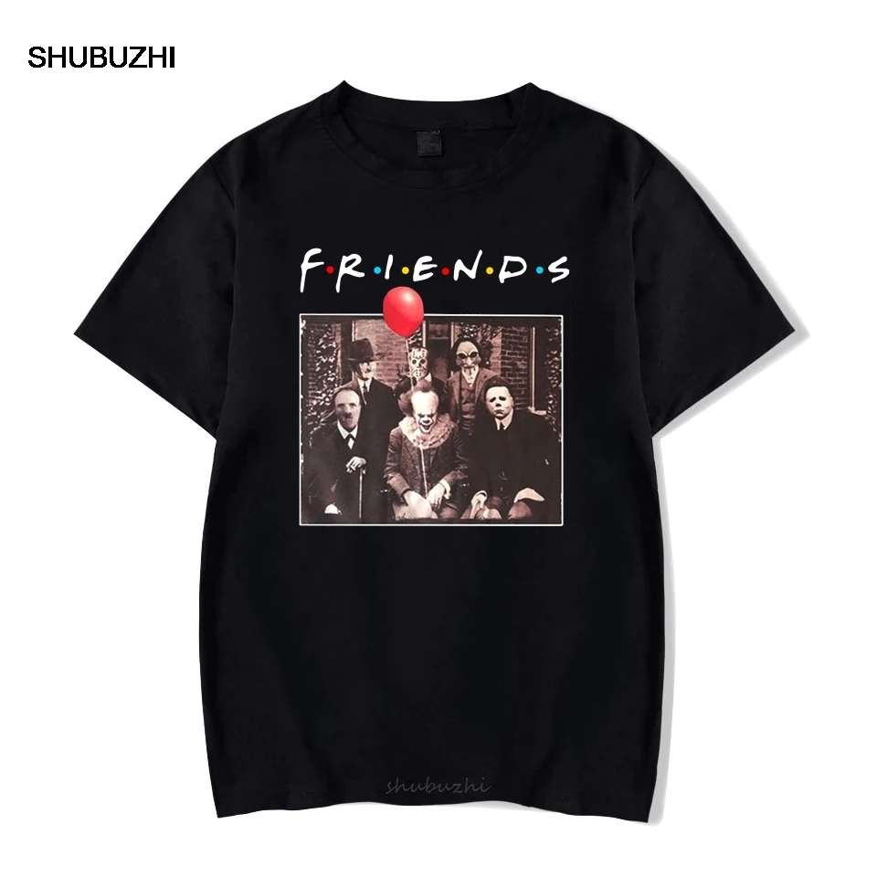 

Horror Friends 100% Cotton T Shirt Maniac Park Movie T-Shirt Halloween Horror Film Lovers TShirt Crewneck Soft Shirts