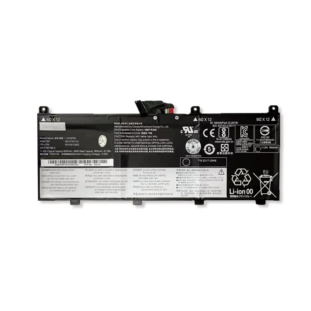 Аккумулятор L18M6P90 L18C6P90 02DL028 02DL029 11 25 в 8000 мА · ч 90 Вт для ноутбука Think-Pad серии P53