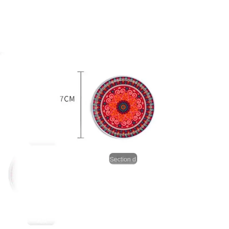 

Heat Insulation Auto Cup Holder Insert Coaster Anti Slip Diamond Mandala Car Coasters Moisture-proof Car Diamond Coaster